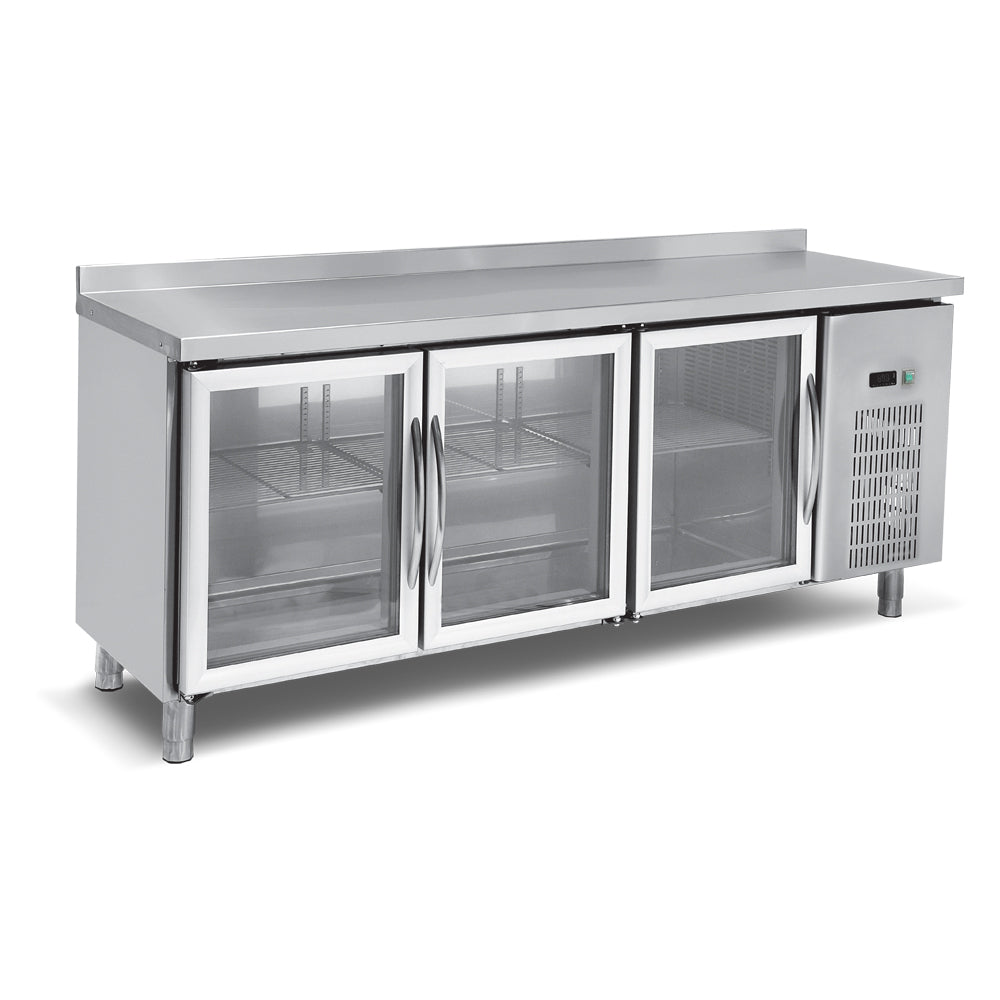 Empero - Camlı Tezgah Tipi Buzdolabı - 2 Kapılı - 300 Lt