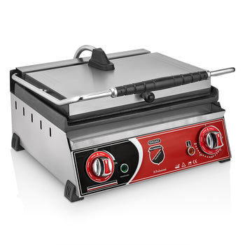 Altı Düz Tost Makinesi - 16 Dilim - Elektrikli - SilverInox
