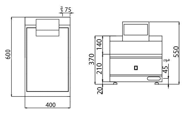 Patates Dinlendirme Ünitesi - 1,17 kW - 1x GN 1/2