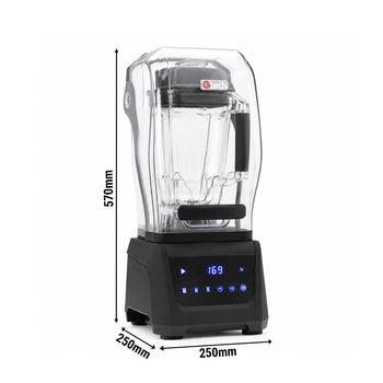 Dijital Bar Blender - Gürültü Önleyici Kapaklı - 5 Programlı - 2.5 L - 1680 W - Gastrotech