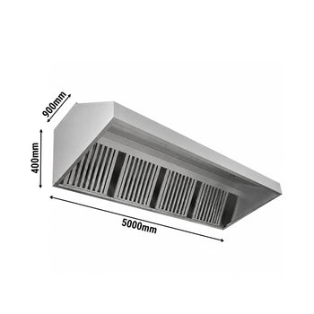 Duvar Tipi Davlumbaz - 8 Filtreli - 900x400mm