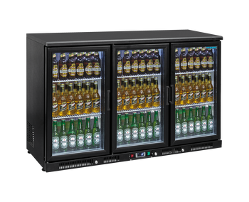 Bar Buzdolabı - Paslanmaz Çelik - 3 Kapılı