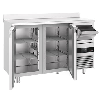Bar Tipi & Meşrubat Buzdolabı - 1580x600mm - 2 Kapılı, Sırtlı & Telve Kovalı