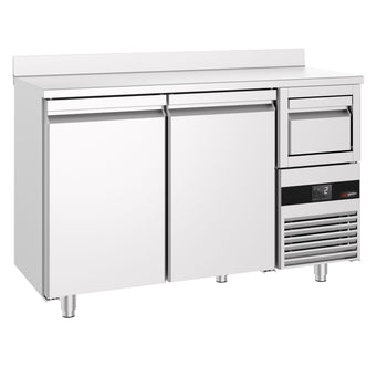 Bar Tipi & Meşrubat Buzdolabı - 1580x600mm - 2 Kapılı, Sırtlı & Telve Kovalı