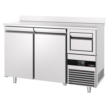 Bar Tipi & Meşrubat Buzdolabı - 1580x600mm - 2 Kapılı, Sırtlı & Telve Kovalı