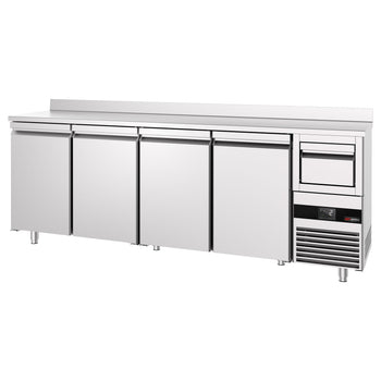 Bar Tipi & Meşrubat Buzdolabı  - 2690x600mm - 4 Kapılı, Sırtlı & Telve Kovalı