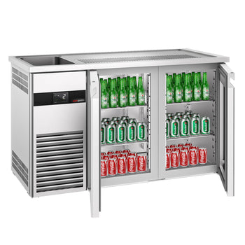 Bira Tezgahı - 1550x700mm- 2 Cam Kapılı