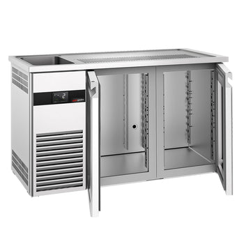Bira Tezgahı - 1550x700mm- 2 Cam Kapılı