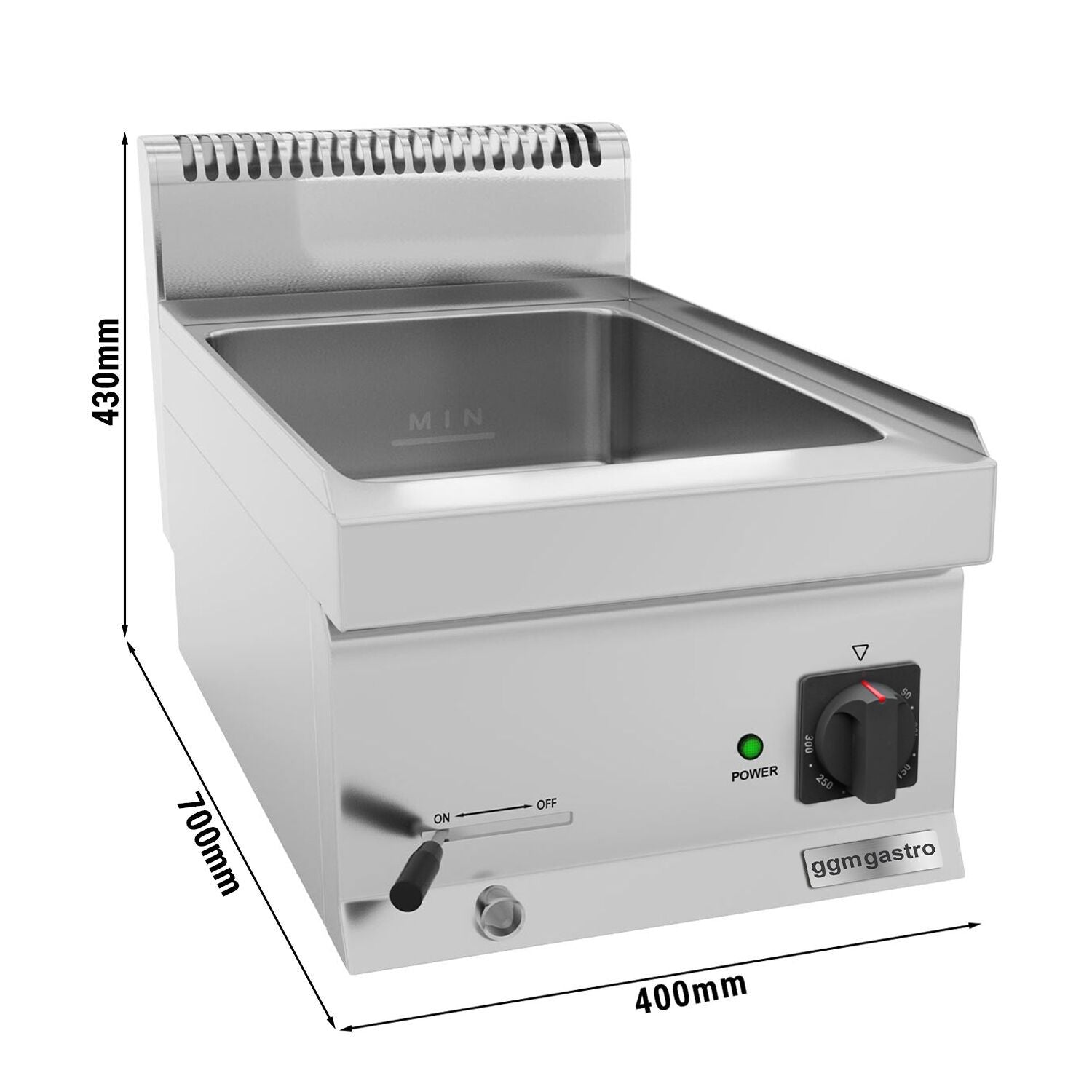 Elektrikli Benmari - 1,2 kW - 1x GN 1/1 veya 2x GN 1/2