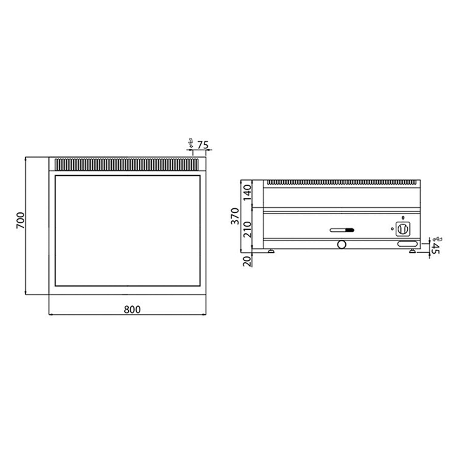 Elektrikli Benmari - 2,4 kW - 2x GN 1/1 veya 4x GN 1/2