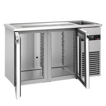 Bira Tezgahı - 1550x700mm - 2 Cam Kapılı