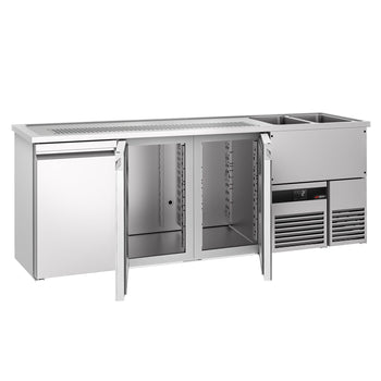 Bira Tezgahı - 2500x700mm - 3 Kapılı