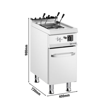 Gazlı Makarna Haşlama Makinesi - 700 Seri - Dolaplı, 1 Kapılı - 18L - 10,5kW - Tahliye Musluklu