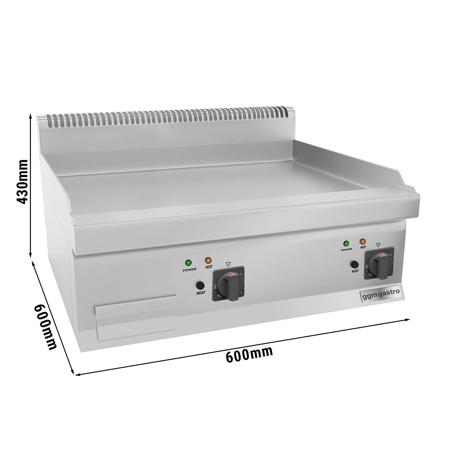 Elektrikli Pleyt Izgara- 9 kW - Pürüzsüz