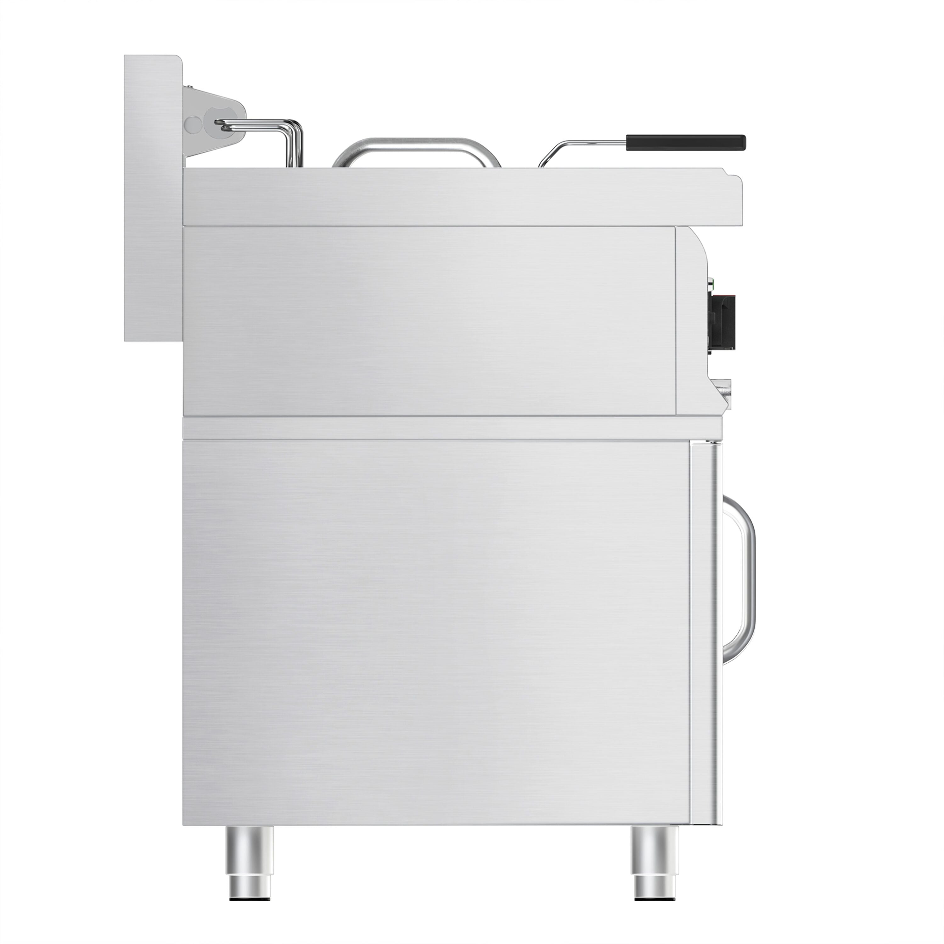 Elektrikli çiftli Fritöz - 10+10 Lt. - 18 kW -2 Kapılı Alt Stand Dahil