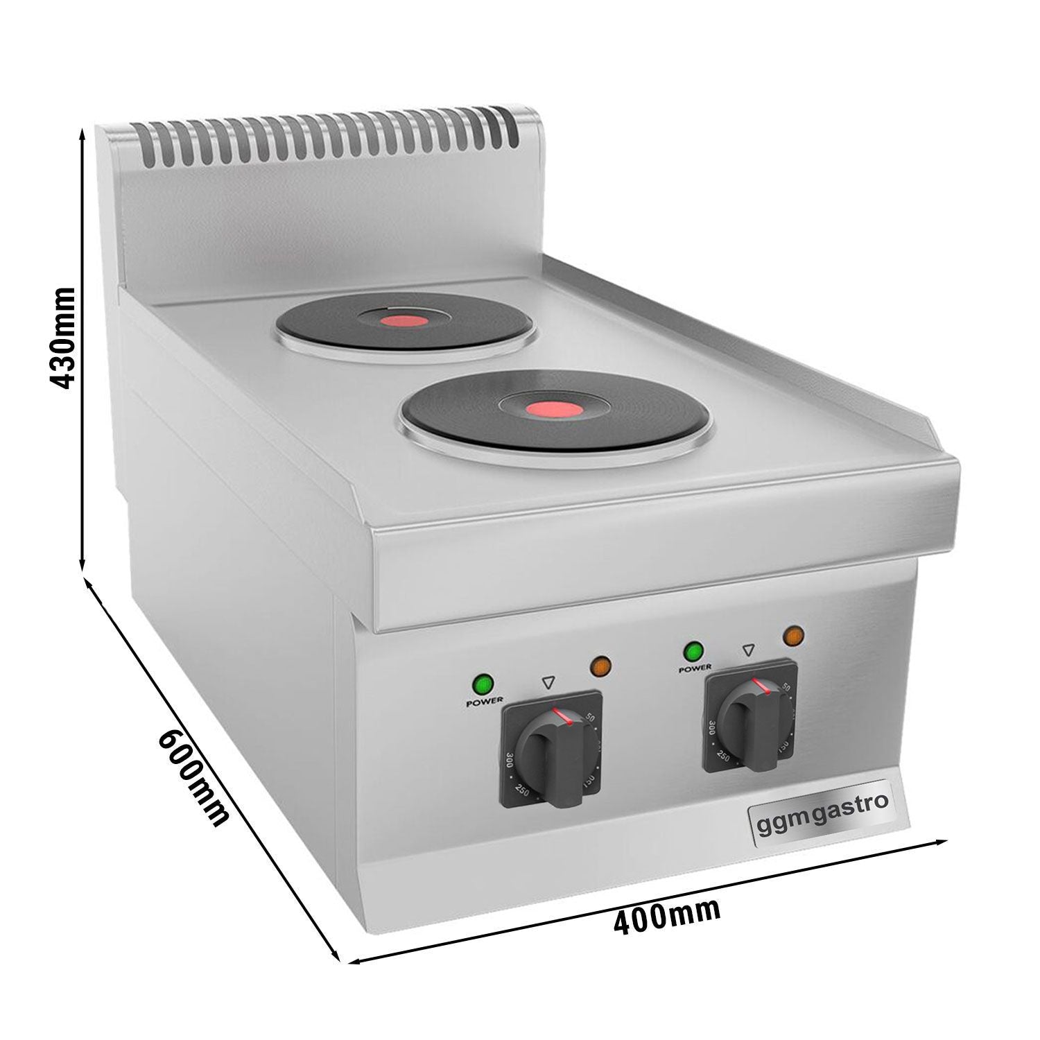 Elektrikli Ocak - 4 kW - 2 Yuvarlak Pleyt