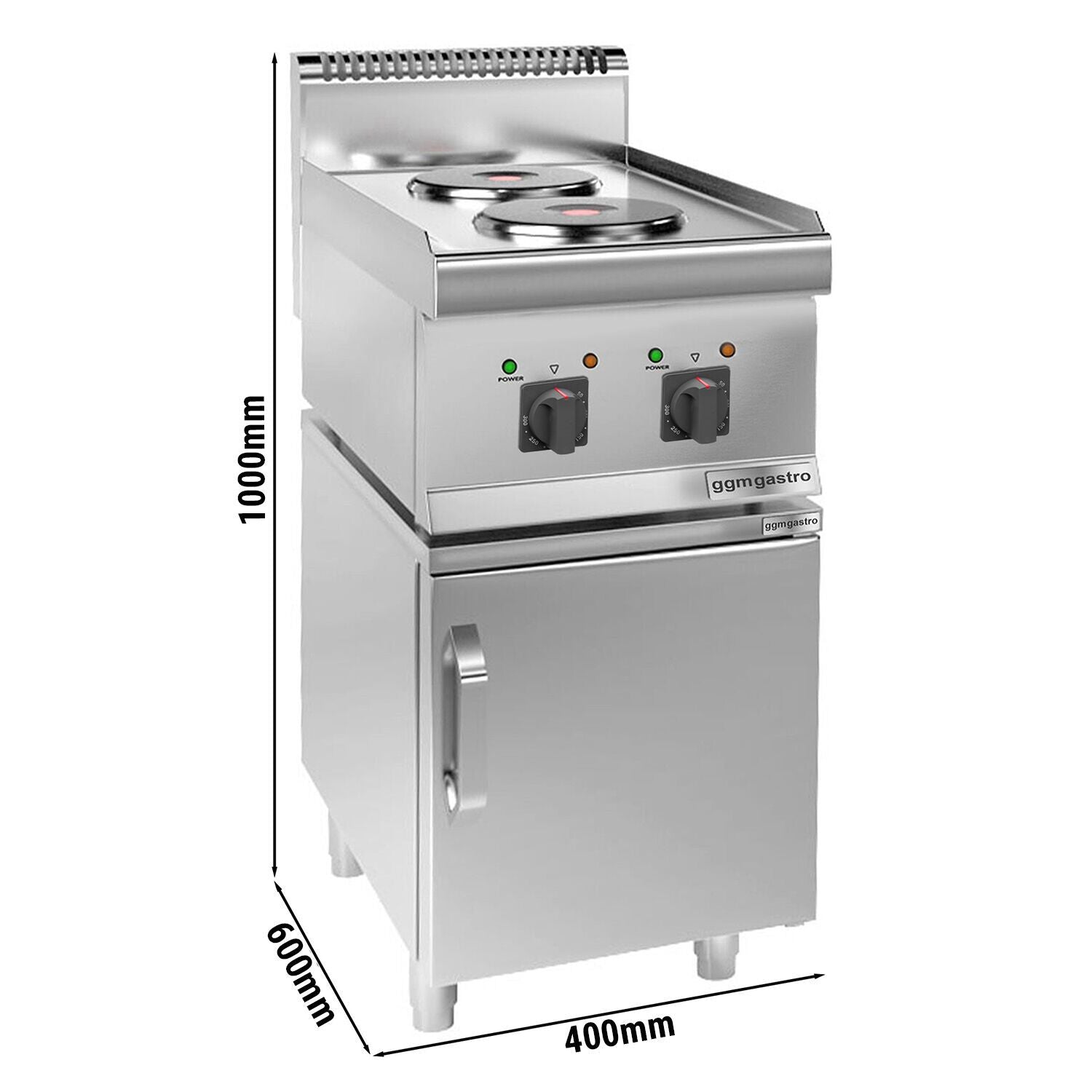 Elektrikli Ocak - 4 kW- 2 Adet Yuvarlak Pleyt- 1 Kapılı Alt Stand Dahil
