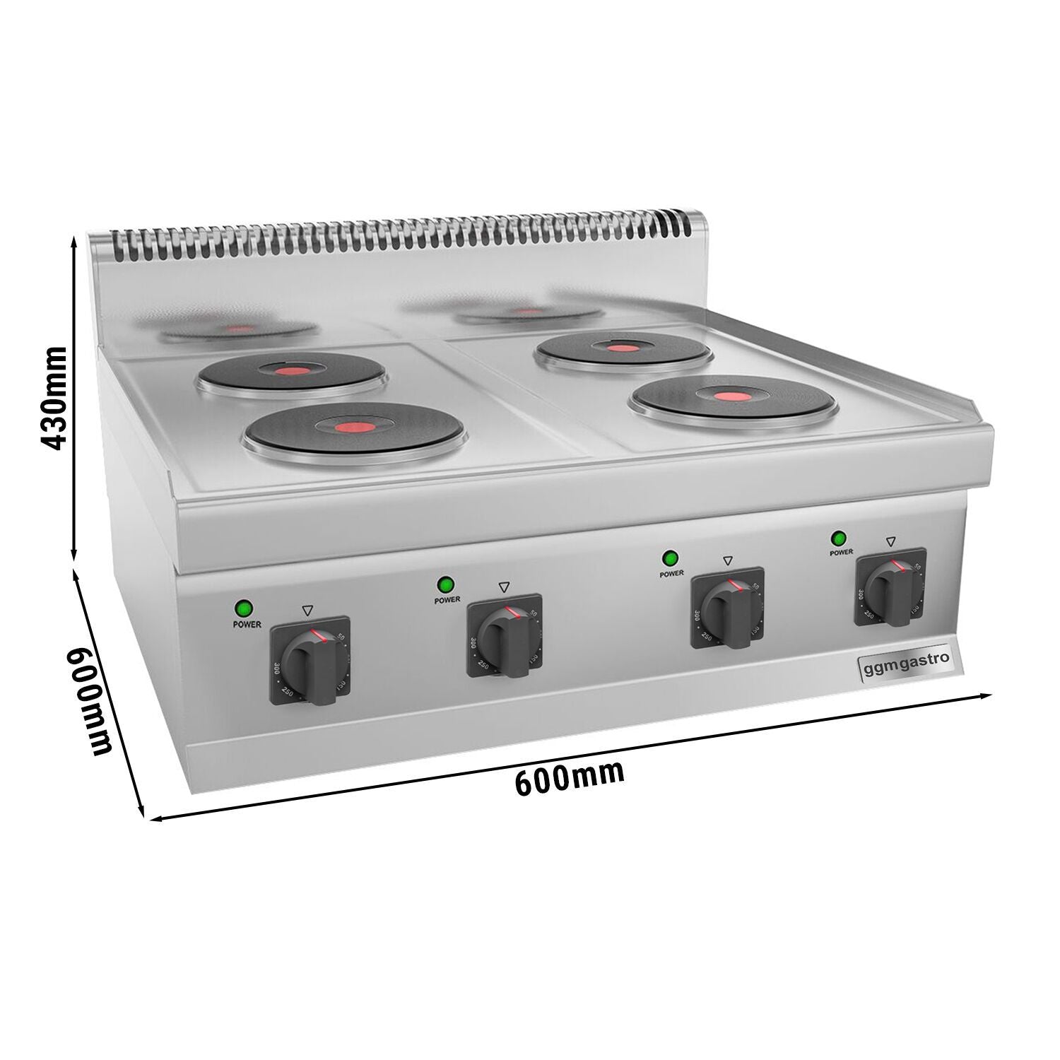 Elektrikli Ocak - 8 kW - 4 Yuvarlak Pleyt