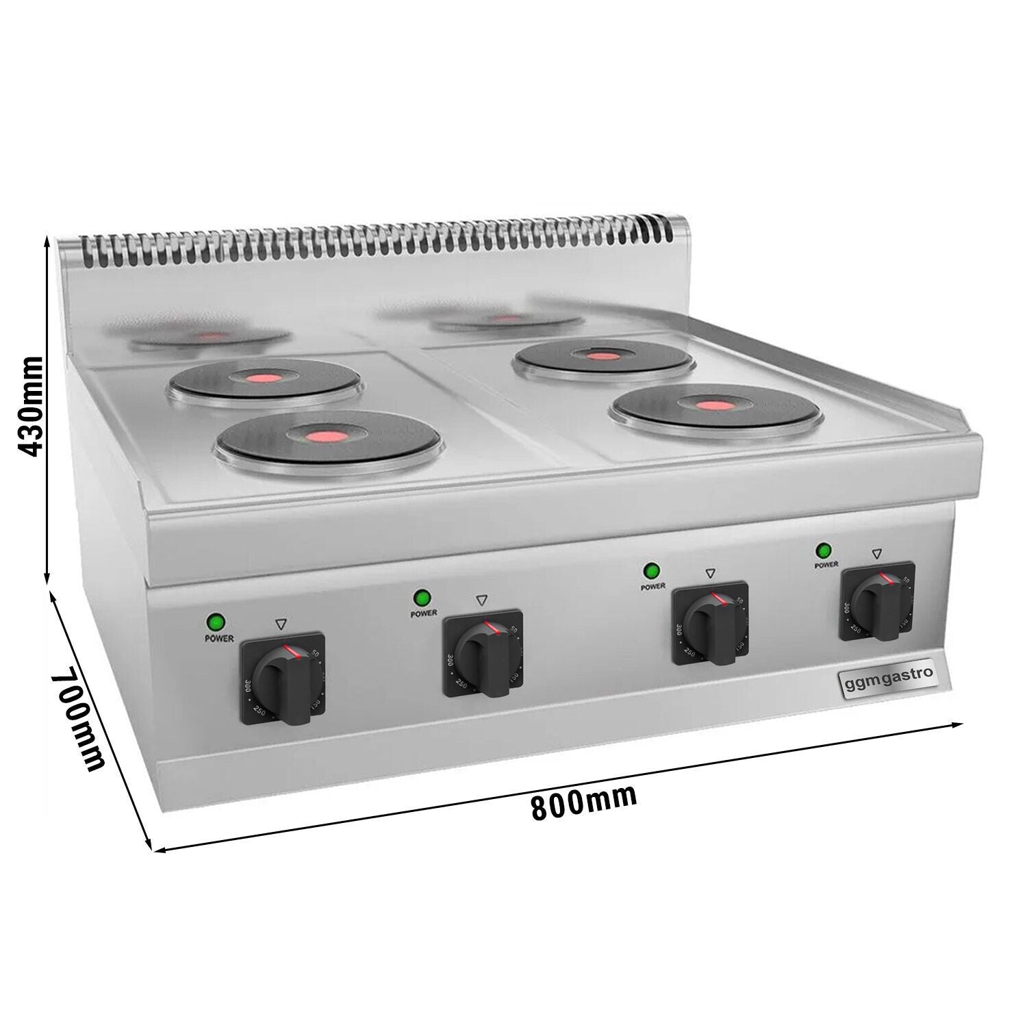 Elektrikli Ocak - 9,2 kW - 4 Yuvarlak Pleyt