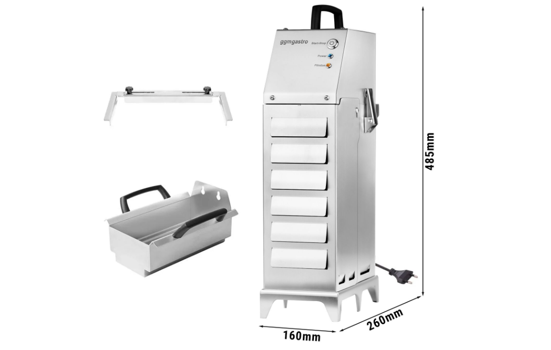 20 Litre ve üzeri Fritözler için Taşınabilir Kızartma Yağı Filtresi - 80 Litre/Dakika