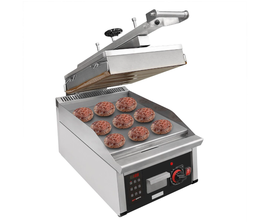 Yüksek Hızlı Izgara | Hamburger Izgarası - 6,2 kW - Otomatik - Dijital Gösterge