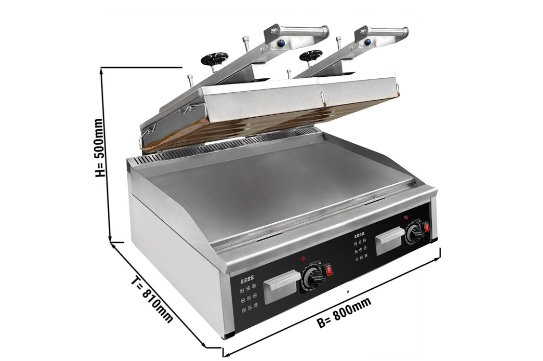 Yüksek Hızlı Çift Kontakt Izgara - Hamburger Izgarası - 12 kW - Otomatik - Dijital Ekran