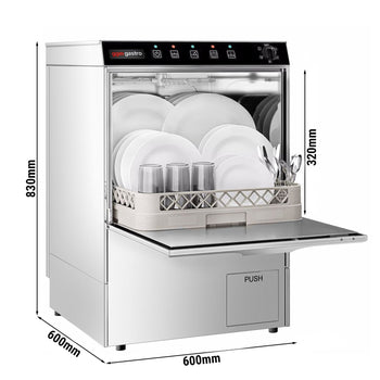 Bulaşık Makinesi - 3,55 kW - Tahliye, Parlatıcı ve Deterjan Pompalı