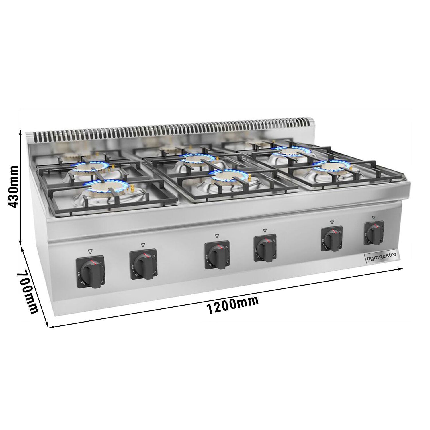 Gazlı Ocak - 36 kW - 6 Gözlü