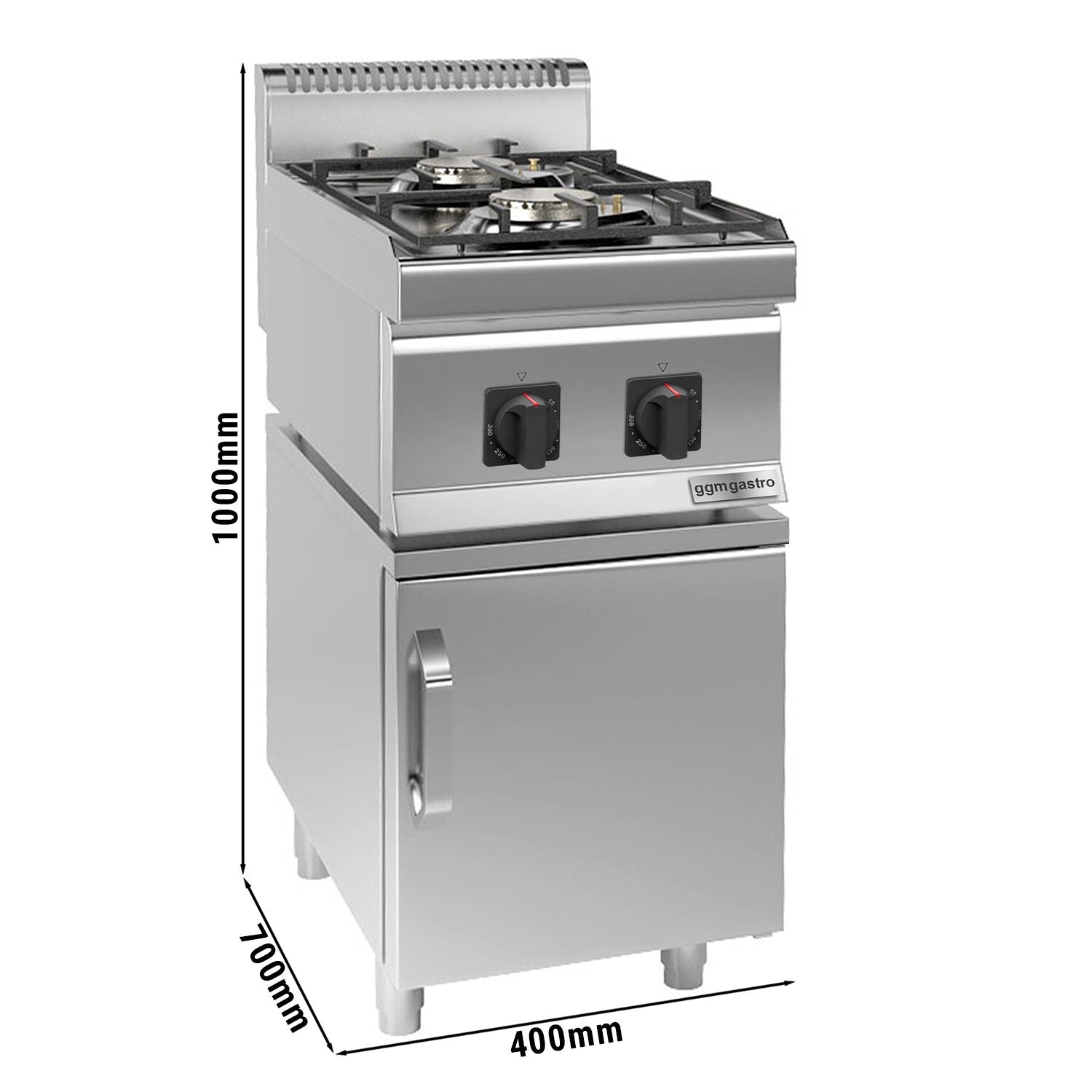 Gazlı Ocak - 10 kW - 2 Gözlü - 1 Kapılı Alt Stand Dahil