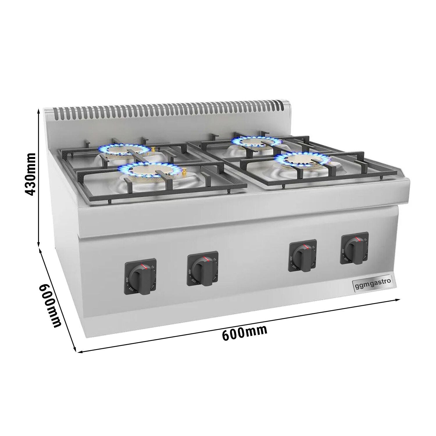 Gazlı Ocak - 16 kW - 4 Gözlü