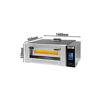 Gazlı Pizza Fırını - 6x30 cm - Dijital