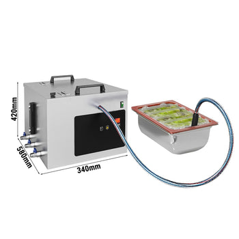 GN Küvetleri için Vakum Cihazı - 10m³/sa - 400 Watt + Vac-Norm Küvet 1/1-200 Gn
