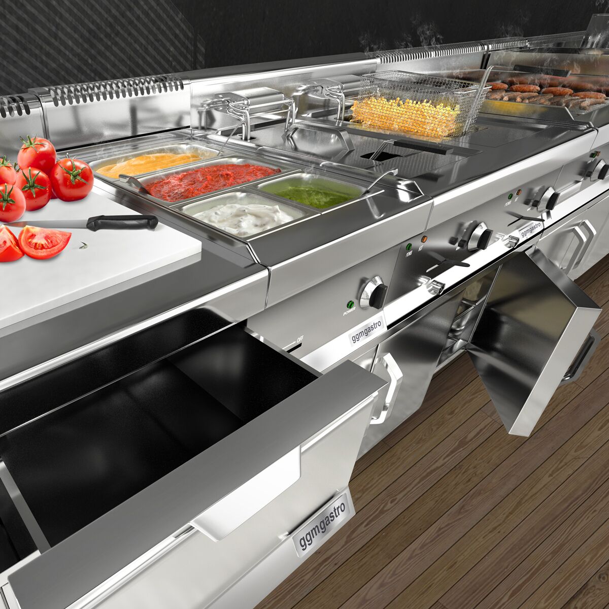 Patates Dinlendirme Ünitesi -1,17 kW - 1x GN 1/2 - 1 Kapılı Alt Stand Dahil