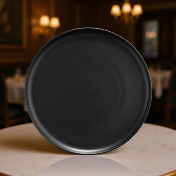 Pizza Tabağı - Porselen - Ø 310 mm - Siyah - (12 adet)