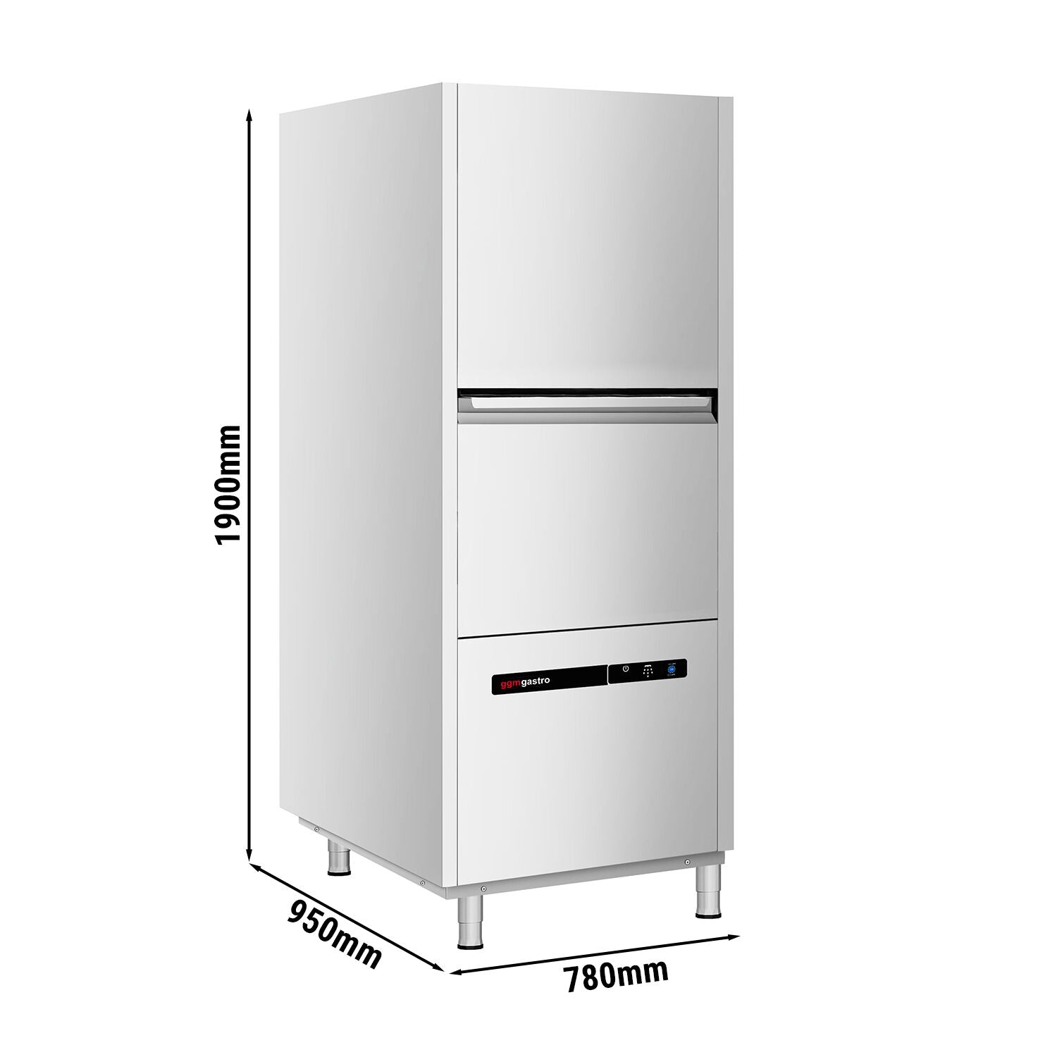 Çift Cidarlı Tencere Yıkama Makinesi - 16,7 kW - Deterjan ve Tahliye Pompası ile