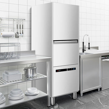 Çift Cidarlı Tencere Yıkama Makinesi - 16,7 kW - Deterjan ve Tahliye Pompası ile