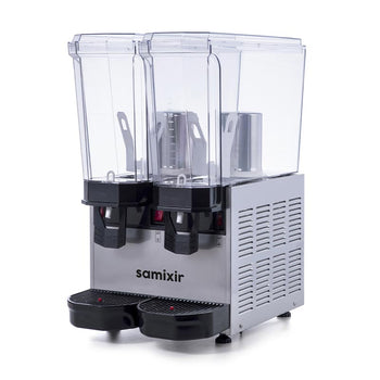 Klasik Twin Ayran/Şerbet Dispenseri, 20+20 Lt. - Karıştırıcılı - Inox - Samixir