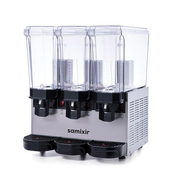 Triple Klasik Fıskiyeli Soğuk İçecek Dispenseri, 20+20+20 Lt. - Inox - Samixir