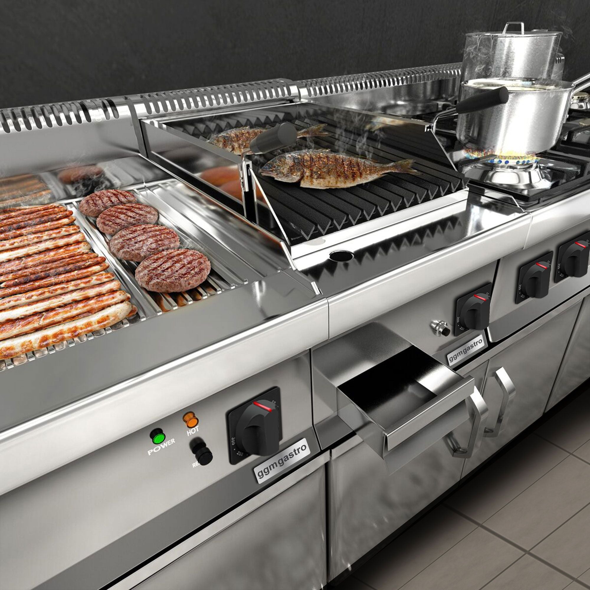Elektrikli Fritöz - 10 Lt. - 9 kW - 1 Kapılı Alt Stand Dahil