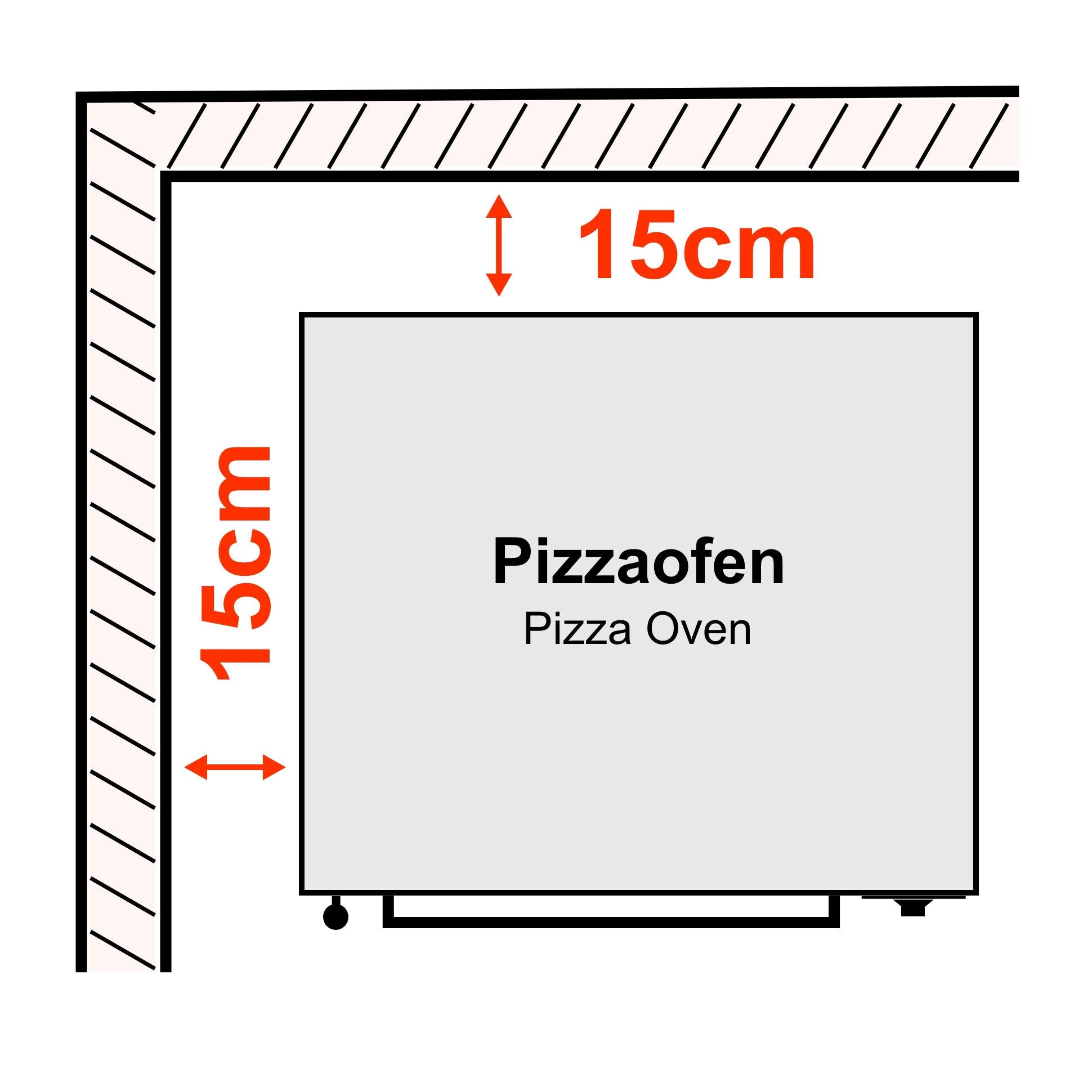 Gazlı Pizza Fırını - 6x30 cm - Dijital