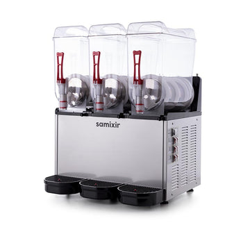 Slush Triple, Granita, Milkshake Dispenseri, 12+12+12 Lt. - Inox - Samixir