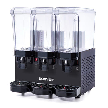 Triple Klasik Fıskiyeli Soğuk İçecek Dispenseri, 20+20+20 Lt. - Siyah - Samixir