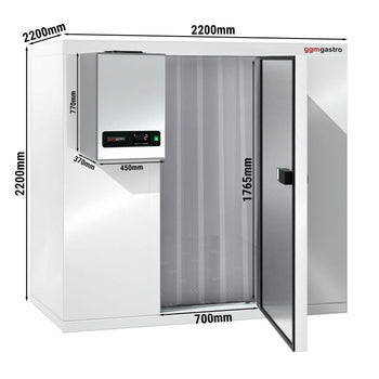Derin Dondurucu Oda - 2200x2200mm - 6,1m³ -Derin Dondurucu Ünite & Perde Dahil