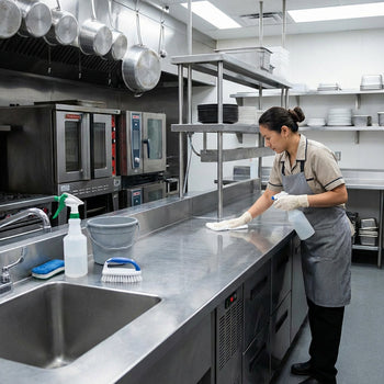 Endüstriyel Mutfak Tezgahı Nasıl Temizlenir? Kararmalar Nasıl Önlenir? - GGM Gastro