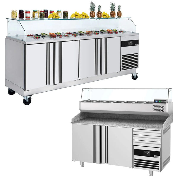 Pizza Hazırlık Tezgahları & Saladetler