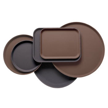 Fiberglas Tepsi - Yuvarlak - ø 405mm - Yüksek Profil - Siyah - CAMTREAD® | CAMBRO - (12 adet)