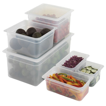 Polipropilen GN Küvet 1/2 - Yarı Saydam - Yükseklik: 150 mm | CAMBRO - (6 adet)
