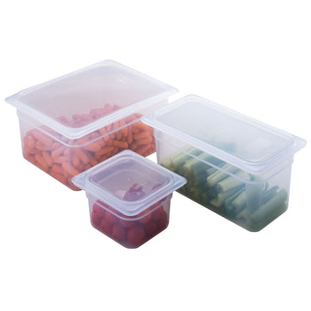 Polipropilen GN Küvet 1/6 - Yarı Saydam - Yükseklik: 100 mm | CAMBRO - (6 adet)