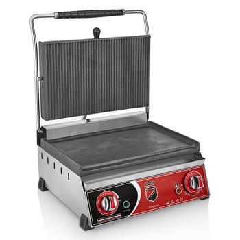 Altı Düz Tost Makinesi - 16 Dilim - Elektrikli - SilverInox