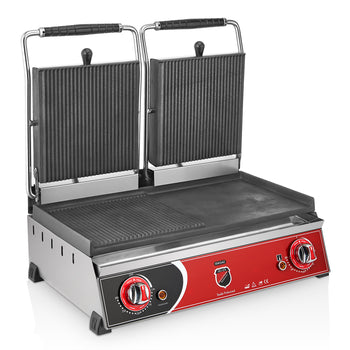 Çift Kapaklı Tost Makinesi - 20 Dilim - Elektrikli - SilverInox